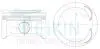 46683050 Поршни ремонт +0.50mm(к-кт на мотор) Toyota 2SZ-FE TEIKIN підбір по vin на Brocar