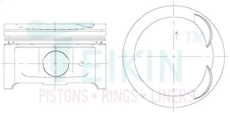 46683050 Поршни ремонт +0.50mm(к-кт на мотор) Toyota 2SZ-FE TEIKIN подбор по vin на Brocar