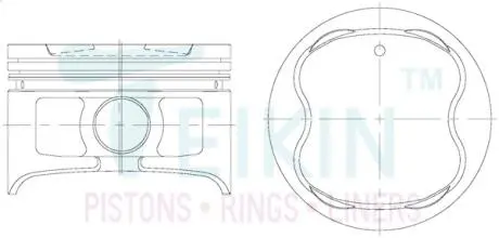 46666050 Поршни ремонт +0.50mm(к-кт на мотор) Toyota 5VZ-FE TEIKIN подбор по vin на Brocar
