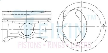 42221050 Поршні +0.50mm (к-кт на двигун) Mazda CX-7 (2009--) TEIKIN підбір по vin на Brocar