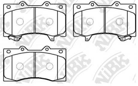 PN0555 Колодки передні Infiniti QX56, Nissan Patrol Y62 NiBK підбір по vin на Brocar