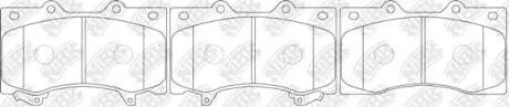 PN0555 Колодки передние Infiniti QX56, Nissan Patrol Y62 NiBK підбір по vin на Brocar