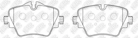 PN0577 Колодки передні BMW 1-5, X1,X2,X3, Mini Cooper NiBK підбір по vin на Brocar