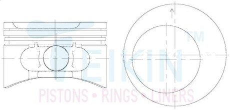 56112050 Поршні ремонт +0.50mm(к-кт на мотор) Opel C20NE TEIKIN підбір по vin на Brocar