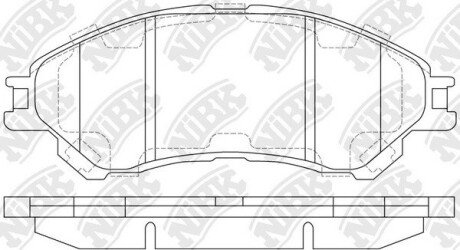 PN9809 Колодки передні Vitara NEW 2015-/SX-4 Cross NiBK підбір по vin на Brocar