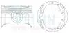 Поршні +0.50mm (к-кт на двигун) Mazda 323 Z5 42173050