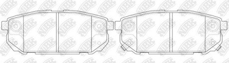 PN0798 Колодки задні Sorento/Clarus/Carens/Shuma NiBK підбір по vin на Brocar