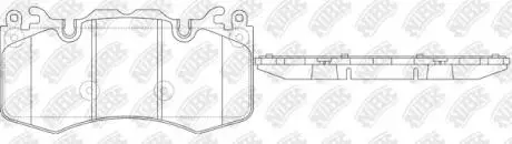 PN0567 Колодки передні Range Rover, Defender NEW NiBK підбір по vin на Brocar
