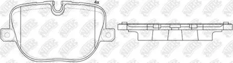 PN0566 Колодки задние Range Rover Sport NiBK подбор по vin на Brocar