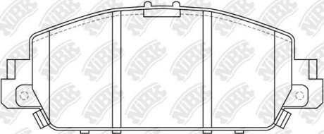 PN28005 Колодки передні ACCORD 2013-- NiBK підбір по vin на Brocar
