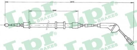 C0580B Тросик стояночного тормоза LPR подбор по vin на Brocar