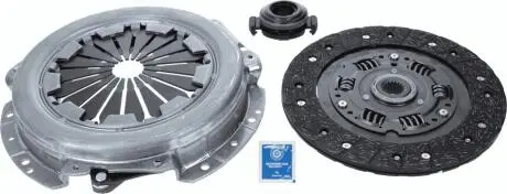 3000951617 К-кт зчеплення Citroen / Fiat / Peugeot 1.8-2.1D 03.88- SACHS підбір по vin на Brocar