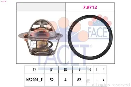 78725 Термостат FACET підбір по vin на Brocar