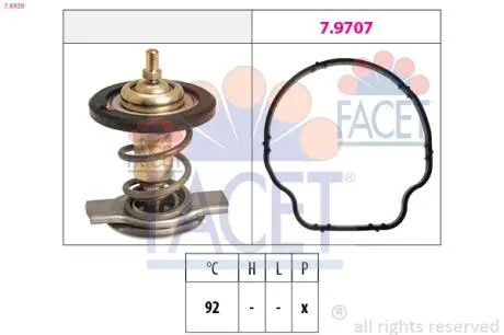 78929 Термостат FACET підбір по vin на Brocar