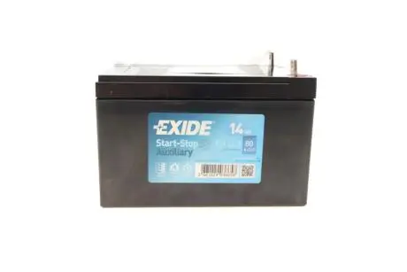 EK143 Акумуляторна батарея 14Ah/80A (150x100x100/+L/B0) (Start-Stop AGM/допоміжний) EXIDE підбір по vin на Brocar