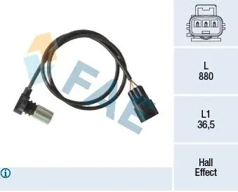 79433 Датчик положения распределительного вала VOLVO S40 I, V40 1.8/1.9D/2.0 07.00-06.04 FAE подбор по vin на Brocar