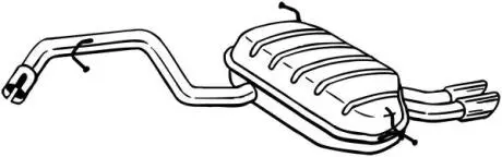 279655 Деталі вихлопної системи BOSAL підбір по vin на Brocar