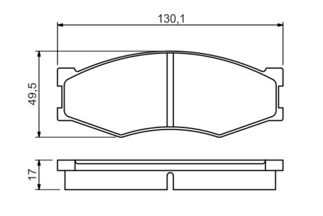 0986494541 Комплект тормозных колодок, дисковый тормоз BOSCH подбор по vin на Brocar