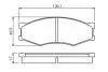 0986494541 Комплект гальмівних колодок, дискове гальмо BOSCH підбір по vin на Brocar