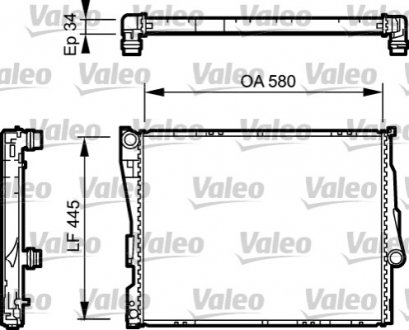 734276 Радиатор, охлаждение двигателя VALEO подбор по vin на Brocar