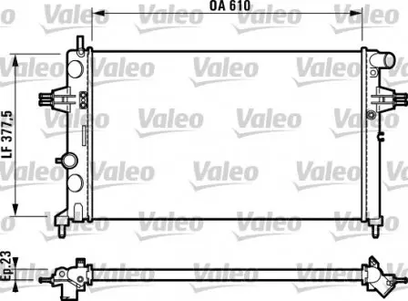 732729 Радіатор, охолодження двигуна VALEO підбір по vin на Brocar
