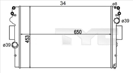 7150004R Теплообмінник TYC підбір по vin на Brocar