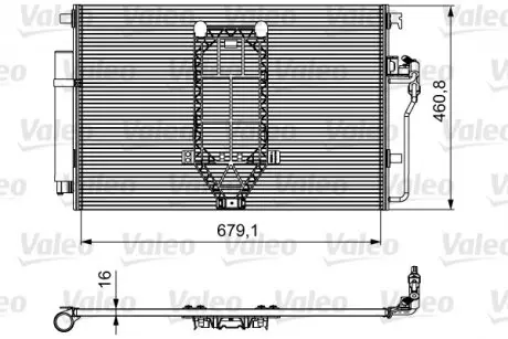 812502 Радіатор кондиціонера VALEO підбір по vin на Brocar