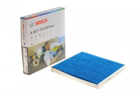 0986628577 ФІЛЬТР САЛОНУ З АКТИВОВАНИМ ВУГІЛЛЯМ PRO BOSCH 0 986 628 577 BOSCH підбір по vin на Brocar