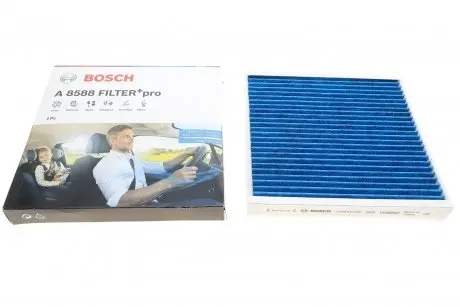 0986628588 ФІЛЬТР САЛОНУ З АКТИВОВАНИМ ВУГІЛЛЯМ PRO BOSCH 0 986 628 588 BOSCH підбір по vin на Brocar