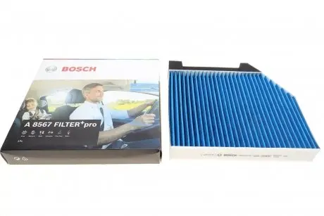 0986628567 Фільтр салону антибактеріальний BOSCH підбір по vin на Brocar