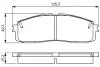 0986495330 Тормозные колодки передн.Lexus RX 09- BOSCH підбір по vin на Brocar