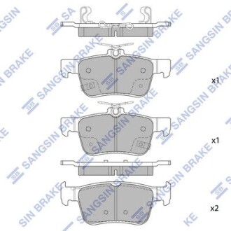 SP4127 Кт. Тормозные колодки Hi-Q (SANGSIN) подбор по vin на Brocar