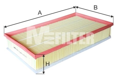 K70961 Фільтр повітряний M-FILTER підбір по vin на Brocar