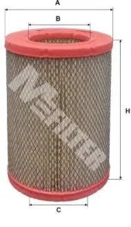 A584 Фильтр воздушный M-FILTER підбір по vin на Brocar
