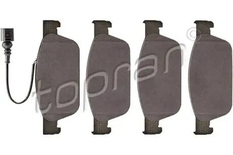 114855 Комплект тормозных колодок, дисковый тормоз TOPRAN подбор по vin на Brocar