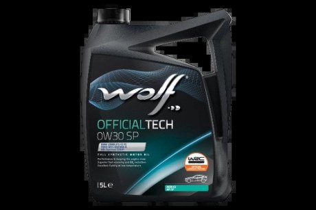 1049043 OFFICIALTECH 0W30 SP 5Lx4 (NEW) Wolf подбор по vin на Brocar