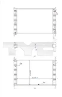 7100030R CHLODNICA FORD FIESTA 02- TYC підбір по vin на Brocar