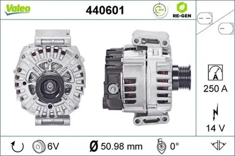 440601 Генератор VALEO подбор по vin на Brocar