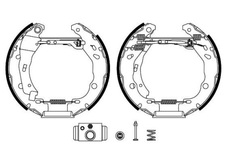 84083200 ZESTAW SZCZĘK HAM. DACIA LOGAN/SANDERO 0,9-1,2/1,5 DCI 12- KPL. Z CYLINDERKAMI TEXTAR подбор по vin на Brocar