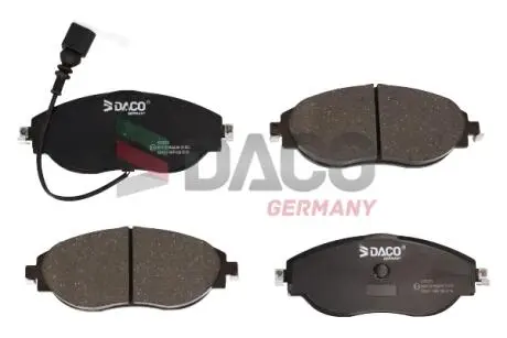 320223 Колодки тормозные (передние) Audi Q3 18-/A3/Skoda Octavia/VW Passat B6-B8/Golf/Tiguan 12- (+датчик) DACO подбор по vin на Brocar
