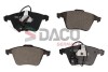 320221 Колодки тормозные (передние) Audi A3/Seat Leon/Skoda SuperB/VW Golf/Passat 03-15 DACO підбір по vin на Brocar