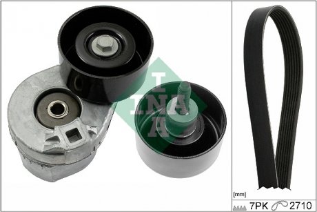 529038910 Натягувач ременя генератора Citroen Jumper 2.2HDI/Ford Transit 2.2DI 06- (+AC) INA підбір по vin на Brocar