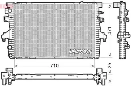 DRM32039 Радіатор, охолодження двигуна DENSO підбір по vin на Brocar