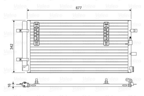 814419 Конденсор кондиціонера AUDI A4, A5 (вир-во VALEO) VALEO підбір по vin на Brocar