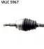 VKJC5967 Полуось Renault Kangoo 1.5 dCi 05- (R) (23x26x866x44T) (+ABS) SKF підбір по vin на Brocar