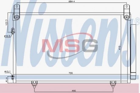 940566 Конденсатор, кондиционер NISSENS подбор по vin на Brocar