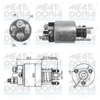 46134 Соленоїд стартера MEAT&DORIA підбір по vin на Brocar