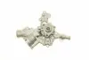 PA10318 Помпа води Opel Astra G/H/Corsa C/D 1.2 16V/1.4 00-14/Combo 1.4 16V 05- (B/B) (8лоп) (с датчиком t) BUGATTI підбір по vin на Brocar