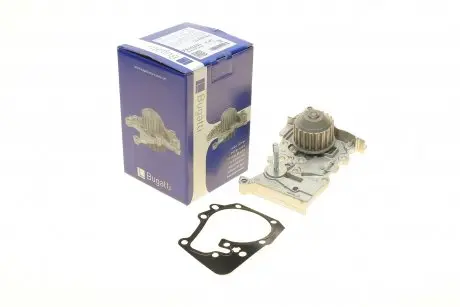 PA10235 Помпа води Renault Clio/Megane/Scenic/Kangoo/Laguna 1.4/1.6i 01-/Nissan Kubistar 03-09 (R/B)(8 лоп) BUGATTI підбір по vin на Brocar