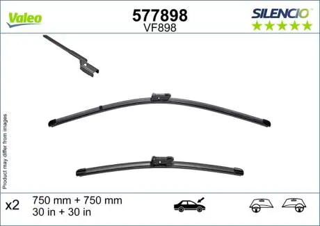 577898 Щітка двірника VALEO підбір по vin на Brocar